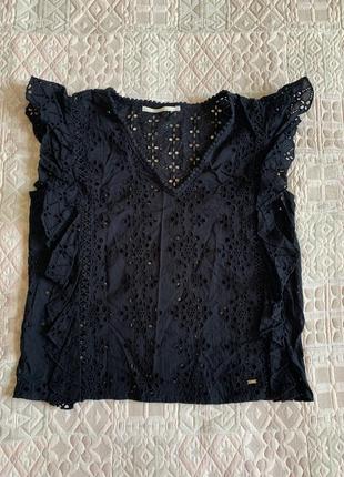 Ажурная блузка шитье прошва gaudi размер m-l