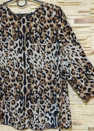 Блузка леопардовый принт2 фото