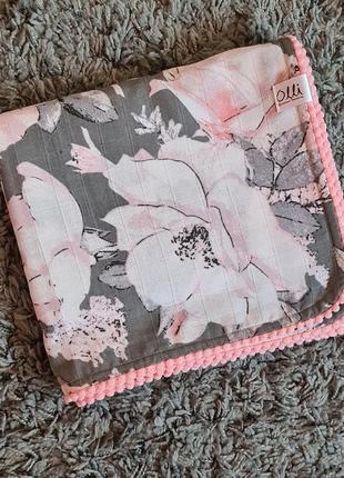 Мусліновий 4-шаровий плед 100×80 см