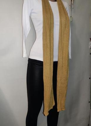 Шарф 203 х 25 длинный узкий шарф1 фото