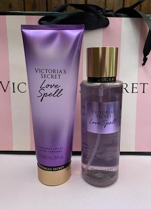 Парфумований набір victoria's secret love spell міст лосьон спрей вікторія сікрет лав спел2 фото