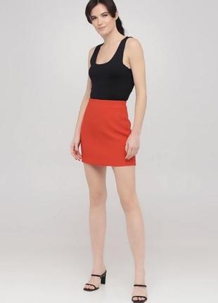 Юбка красная h&amp;m