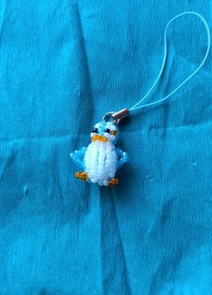 Пiдвiска пiнгвiнчик з бiсеру