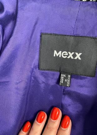 Стильне вовняне пальто подовжений жакет "mexx" в ялинку (германія)6 фото