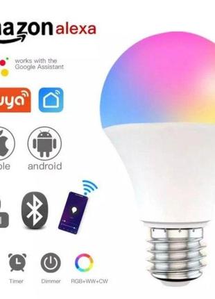 Умная лампочка tuya smart led wifi