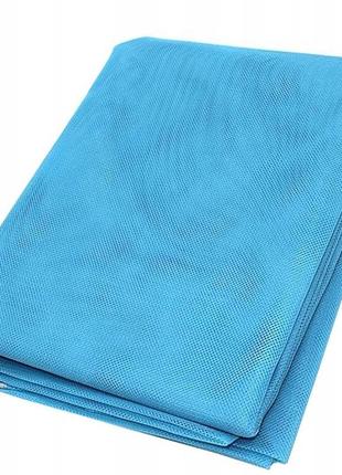 Великий сітчастий пляжний килимок 200х200 см retoo блакитний