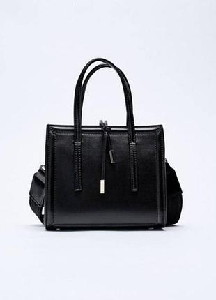 Сумка черная zara