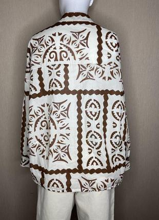 Стильна блуза оверсайз в принт італія2 фото