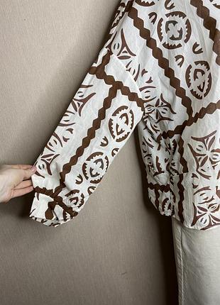 Стильна блуза оверсайз в принт італія3 фото