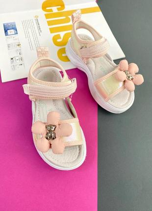 Босоножки летние цветок мишка