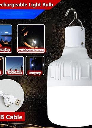 Светодиодная заряжаемая лампочка с usb зарядкой, на аккумуляторе