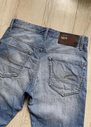 G-star raw 3301 свет синие джинсы4 фото