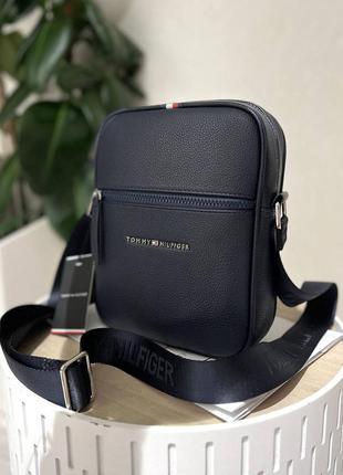 Чоловіча брендова сумка через плече (1016-2) чорна6 фото