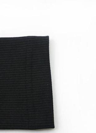 Жіночі лосини легінси в рубчик, чорний, s6 фото