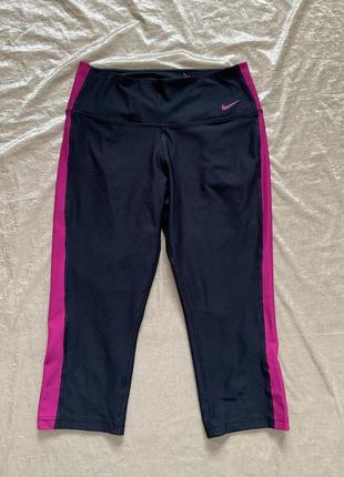 Спортивные лосины леггинсы капри nike dri fit размер xs