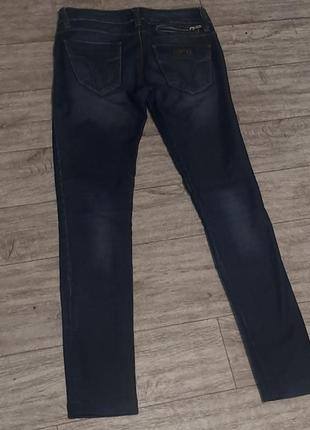 Темно синие джинсы зауженные carking jeans низкая посадка 26 размер6 фото