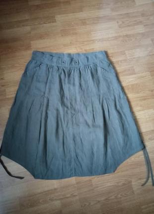 Юбка льняная