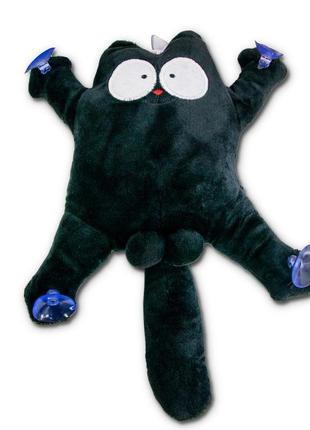Игрушка кот саймона на присосках цвет черный1 фото