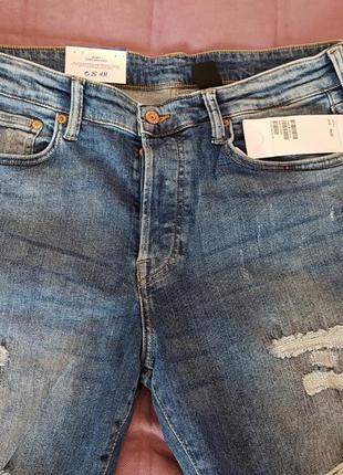 Мужские джинсы скинны с дырками h&m3 фото