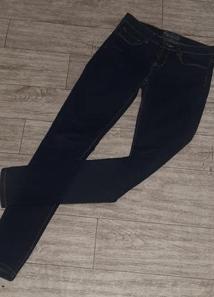 Темно синие джинсы зауженные caprice низкая посадка 26 размер