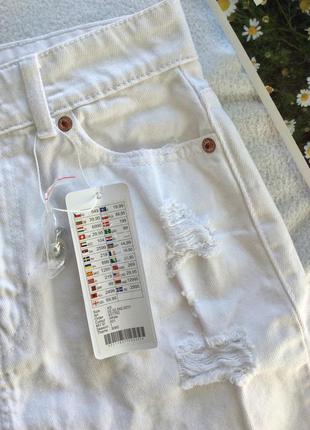 Юбка джинсовая, юбка из белого джинса, белая юбка, юбка деним, fb sister, new yorker3 фото
