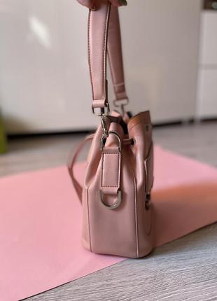 Кросбоди сумка торба mohito розовая сумочка распродаж6 фото
