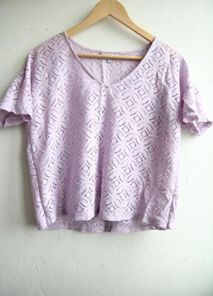 Sale! кружевная блуза лавандового цвета3 фото