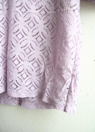 Sale! кружевная блуза лавандового цвета4 фото