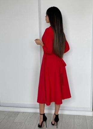 Красива жіноча сукня, сукня на запах, сукня з довгим рукавом;80273mel9 фото