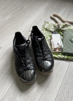 Кожаные кроссовки adidas superstar3 фото