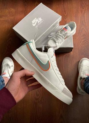 Кроссовки nike blazer white &amp; gray2 фото