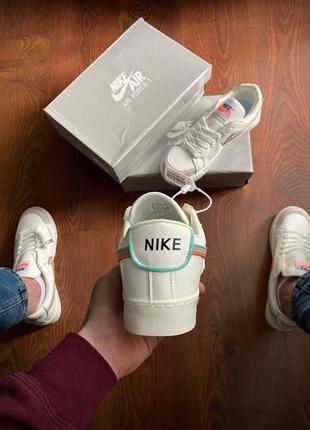 Кроссовки nike blazer white &amp; gray 4