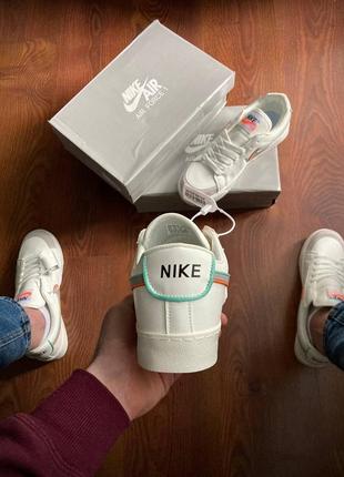 Кроссовки nike blazer white &amp; gray4 фото