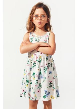 Дитяче плаття сарафан квіти h&m на дівчинку 114121 фото