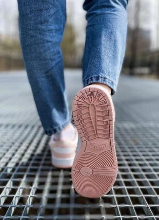 Nike dunk pink/white5 фото