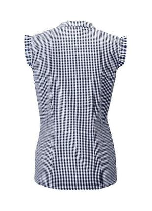 Нежная женская хлопковая блузка, рубашка в клетку от tcm tchibo (чибо), нимечевина, s-xl3 фото