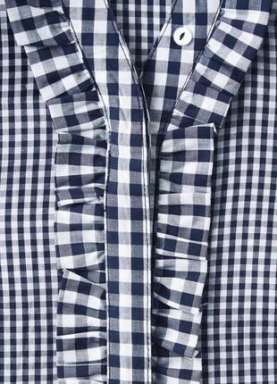 Нежная женская хлопковая блузка, рубашка в клетку от tcm tchibo (чибо), нимечевина, s-xl4 фото