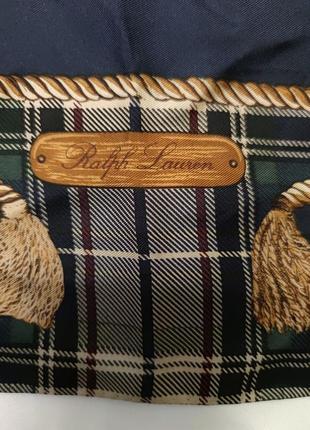 Vintage ralph lauren шелковый платок  bear /7894/3 фото