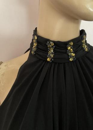Фирменное коктельное черное платье/s/ brend donna ricco2 фото