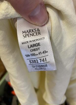 Льняная рубашка на короткий рукав тенниска m&amp;s3 фото