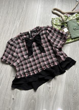 Нарядная блузка букле батал river island