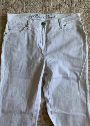 Белые джинсы широкий крой marks&spencer размер м5 фото