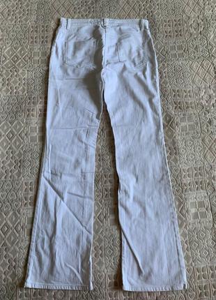Белые джинсы широкий крой marks&spencer размер м6 фото