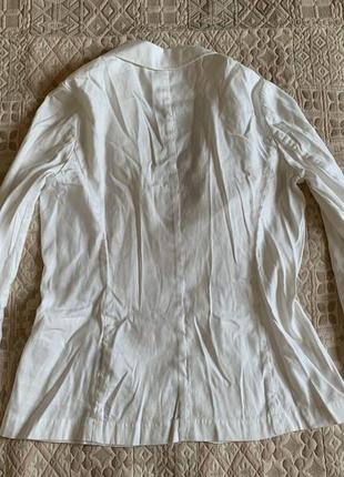 Стильний лляний жакет піджак із накладними кишенями tommy hilfiger розмір m-l2 фото