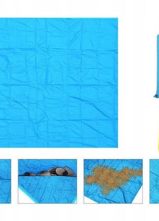 Большой влагозащитный пикниковый, пляжный коврик 240х200 см retoo1 фото