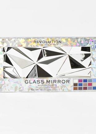 Палетка тіней makeup revolution "glass mirror"3 фото