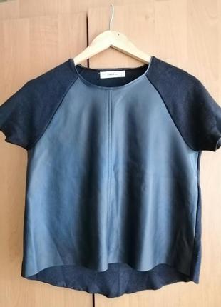 Кофта із шкірзаму