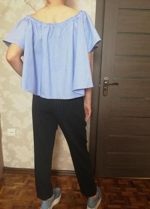 Фирменная шикарная блуза разлетайка new  look 100% коттон4 фото