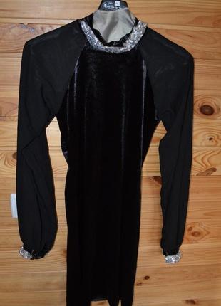 Нереально роскошное маленьке чёрное платье с камнями! декор! стразы, камни!4 фото