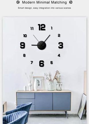 Годинник на стіну 3д, червоні, оригінальний годинник для декору будинку або квартири, діаметр до 60 см7 фото